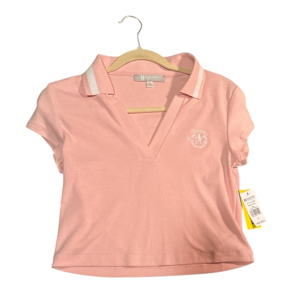 EleVen by Venus Williams Pink Crop Top - Size S